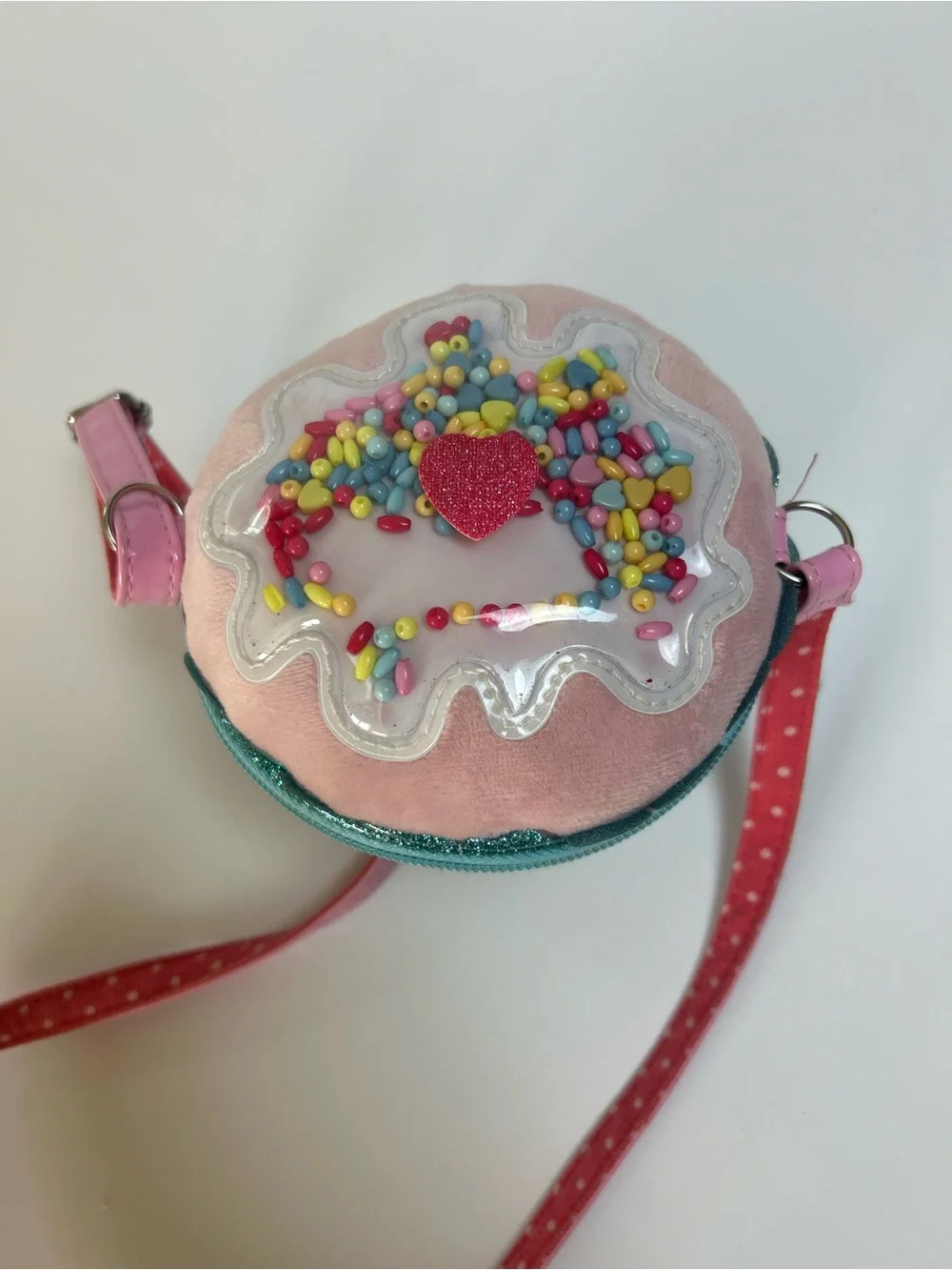 Claire's Cupcake Crossbody Purse Girls Pink Blue Sprinkle Novelty Mini Bag